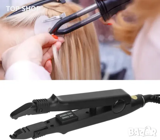 Професионален уред за поставяне на кичури/ екстеншъни NOOF, снимка 4 - Преси за коса - 48477018