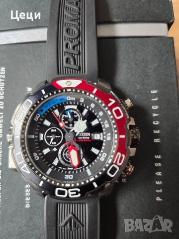 Citizen Eco Drive Promaster Aqualand Solar Chronograph, снимка 6 - Мъжки - 52947363