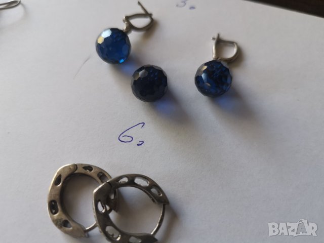 Сребърни обеци, снимка 8 - Обеци - 35412644