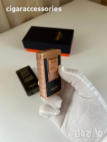 Запалка Lubinski с двоен пламък и вграден пънч, снимка 6 - Запалки - 52812874