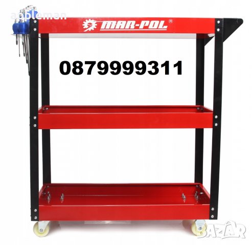 Количка за инструменти MARPOL с 3 рафта и поставка за отвертки, снимка 2 - Отвертки - 40002637