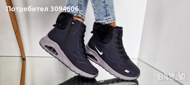 Дамски боти с пух , снимка 3 - Дамски боти - 52364570