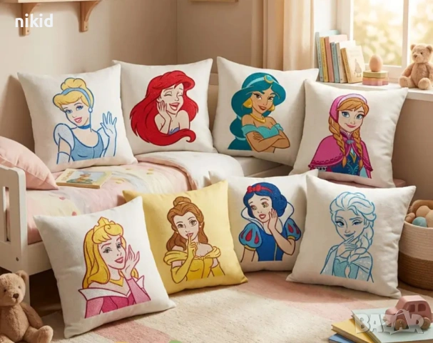 8 принцеси Кралство Белл Снежанка Жасмин стенсил шаблон спрей торта украса сладки Scrapbooking, снимка 3 - Други - 53661822