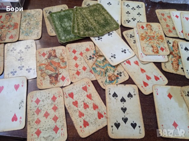 Rokoko 52 броя Карти/зелен гръб, снимка 8 - Карти за игра - 39666845