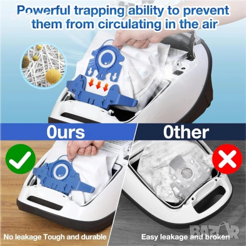 20 броя GN 3D високоефективни торби за прах за прахосмукачки Miele GN серия, снимка 7 - Прахосмукачки - 52088772