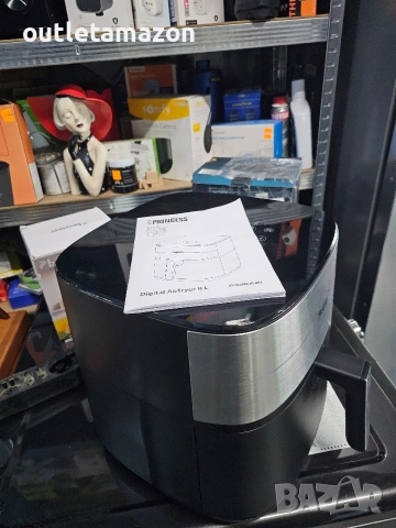 Фритюрник с горещ въздух Princess Dual Heat - 8 л XXL - Двоен нагревател, снимка 9 - Фритюрници - 53274693