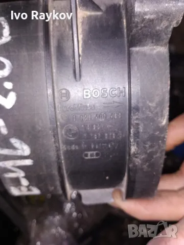 Дебитомер за BMW E46 320 D AIR FLOW METER 0928400468 77870760 , снимка 2 - Части - 47277635