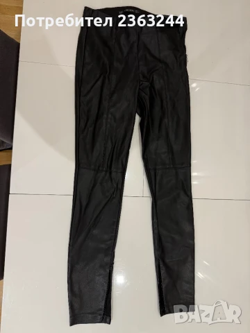 Кожен панталон Zara, снимка 5 - Панталони - 50573632