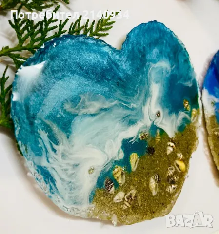 Ръчно изработени подложки от епоксидна смола, снимка 6 - Други стоки за дома - 47513137