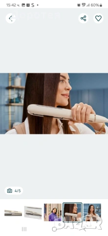 Преса за коса Philips - нова, използвана няколко пъти, снимка 3 - Преси за коса - 53079029