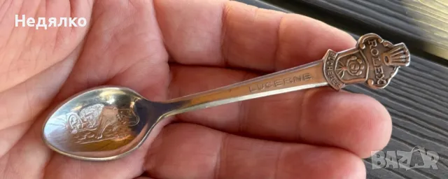 Лъжичка за кафе Rolex Lucerne,оригинал, снимка 3 - Антикварни и старинни предмети - 48405500