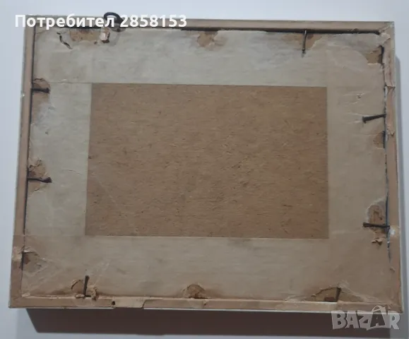 Стара българска картина,горски пейзаж, снимка 3 - Антикварни и старинни предмети - 48513268