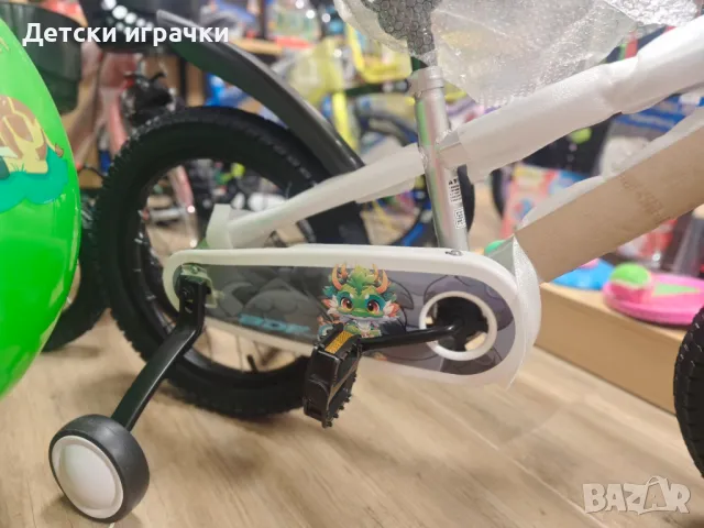 Велосипед BDF 16" с дискови спирачки, кош, помощни колела, за деца , снимка 6 - Велосипеди - 50081204