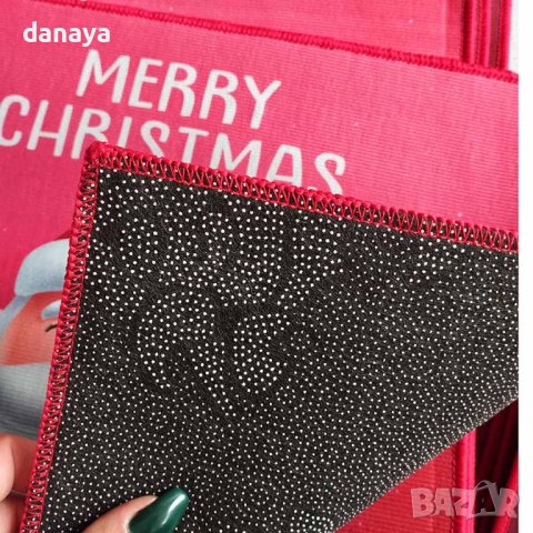 3920 Коледна постелка за врата, 60x40cm, снимка 7 - Изтривалки - 42377338