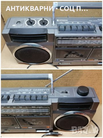 Стар Ретро Касетофон HITACHI TRK-W22E. , снимка 7 - Антикварни и старинни предмети - 40879588