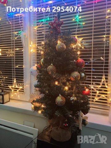 Коледно дърво с лампички и играчки за 40лв, снимка 2 - Други - 38902306