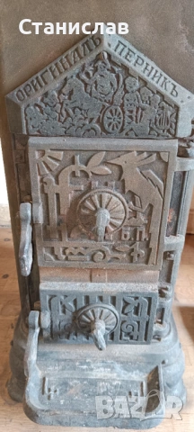 Печка на твърдо гориво с антикварна стойност, снимка 12 - Антикварни и старинни предмети - 53306547