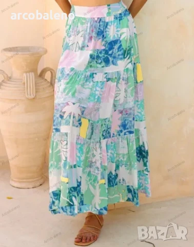 Дамска лятна пола, 3цвята , снимка 12 - Поли - 50518868