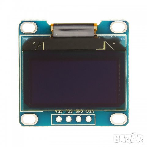 0,96 инча 4-пинов IIC I2C OLED дисплей модул 12864 / син, снимка 2 - Друга електроника - 35807699