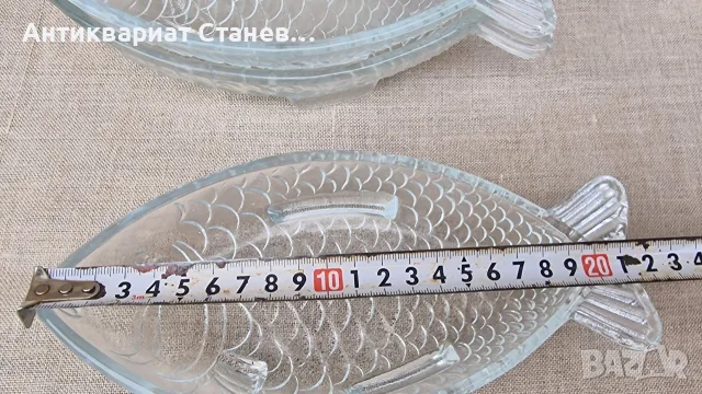 8 броя стъклени чинии риба, снимка 10 - Чинии - 56263824
