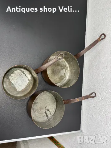 Комплект медни тигани №6807 , снимка 5 - Други ценни предмети - 49933432