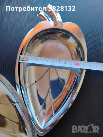 чиния във формата на листо, снимка 3 - Чинии - 53833166