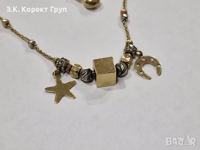 Дамска златна гривна 14К / 3,88 гр., снимка 4 - Гривни - 55713096