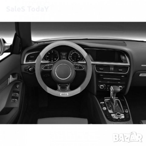 Калъф за волан SPARCO, 38см., сив- черен , снимка 3 - Аксесоари и консумативи - 34293124