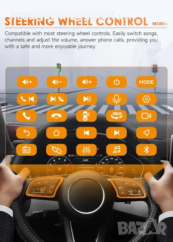 9-инчов QLED Android 14 мултимедиен екран за Citroën C3 и DS3, снимка 5 - Навигация за кола - 55970113