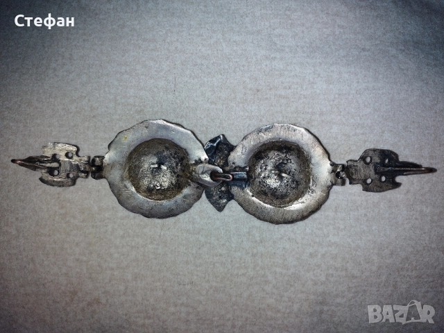 Сребърна филигранна пафта., снимка 2 - Нумизматика и бонистика - 52048075