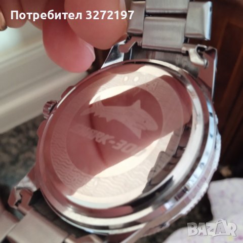 DOXA SHARK кварцов часовниk,водоусточив,дата,въртящ се безел, снимка 11 - Мъжки - 41745645