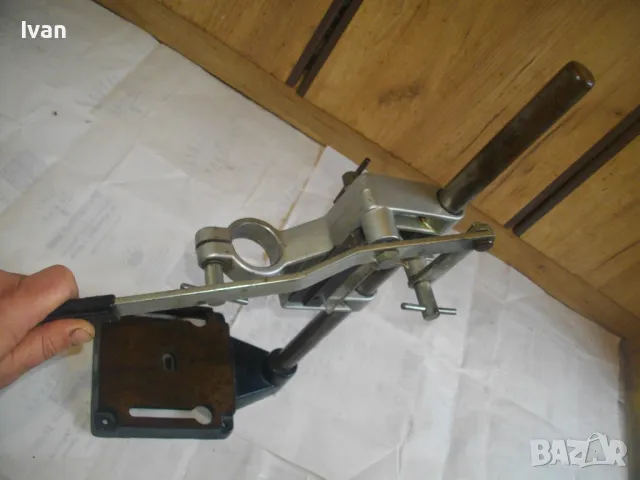 AEG BST707 Made in WEST GERMANY МАСИВНА СТОЙКА ЗА БОРМАШИНА НЕМСКА ПРОФЕСИОНАЛНА СТАРО КАЧЕСТВО 6кг, снимка 7 - Бормашини - 48253263