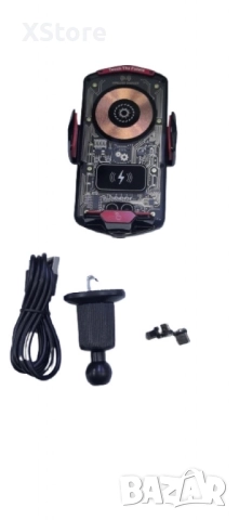 Универсален магнитен безжичен държач за телефон – Бързо зареждане и стилен дизайн за вашата кола, снимка 4 - Аксесоари и консумативи - 52458417