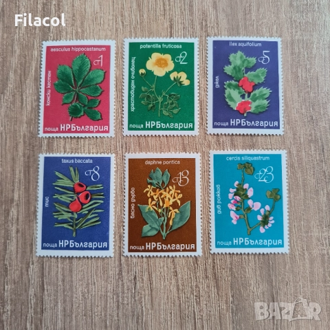 България 1976 Редки дървета и храсти.