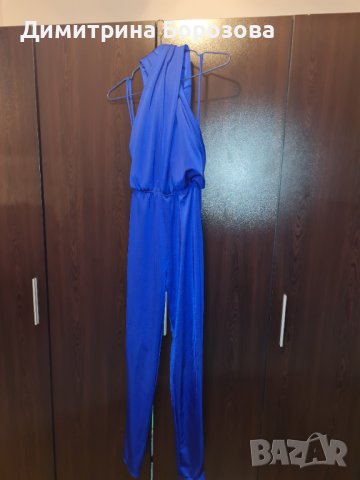 Син елегантен гащеризон, ликра, снимка 5 - Гащеризони - 41146535