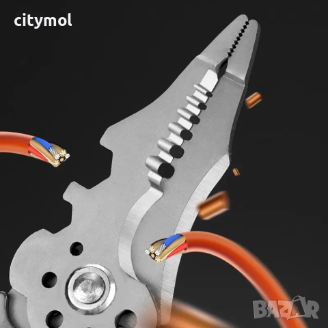 Многофункционални клещи за кабели, 28 в 1, ергономичен дизайн, лесни за употреба, за оголване, кримп