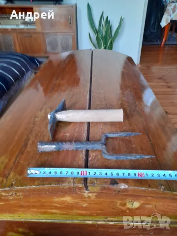 Стари чук и наковалня за клепане на коса #2, снимка 7 - Други ценни предмети - 48509772