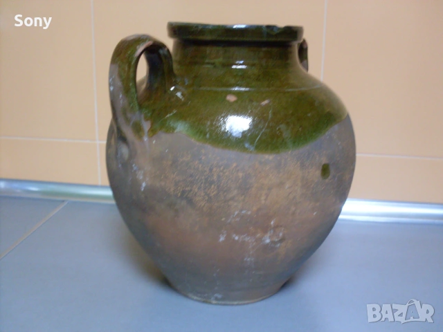 Стар керамичен съд- "Делва"., снимка 3 - Антикварни и старинни предмети - 53663508