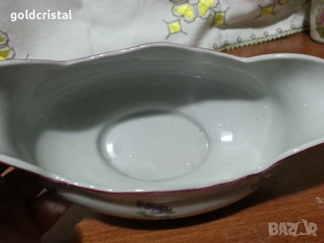 Стар български порцелан сосиера, снимка 6 - Антикварни и старинни предмети - 44232420