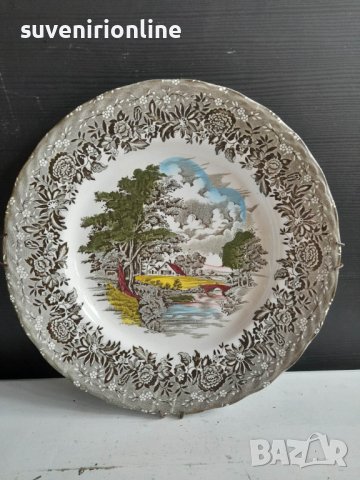 стара чиния за стена английски порцелан Country Style, снимка 1 - Други ценни предмети - 40643550
