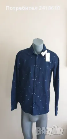 Scotch & Soda Pique Cotton Mens Size S НОВО! ОРИГИНАЛ! Мъжка Риза!