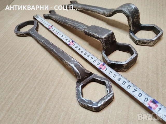 Комплект Стари Ковани Каруцарски Ключове / 3 Броя. / НОМЕР 1678., снимка 7 - Антикварни и старинни предмети - 53782231