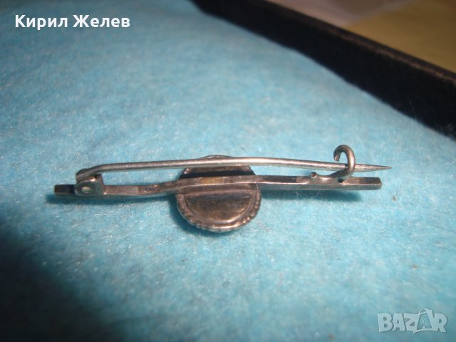 СТАРИННА СРЕБЪРНА СКЪПОЦЕННА АРТ ДЕКО БРОШКА с ШЛИФОВАН СКЪПОЦЕНЕН КРИСТАЛ МАЙСТОРСКА РАБОТА 25122, снимка 7 - Антикварни и старинни предмети - 35805632