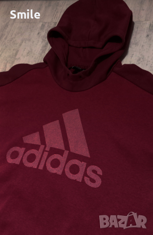 Оригинален суичър Adidas с качулка , снимка 3 - Спортни дрехи, екипи - 44655785