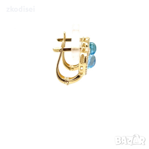 Златни обеци 2,81гр. 14кр. проба:585 модел:22457-1, снимка 3 - Обеци - 44644146