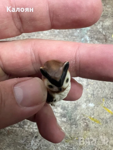 Бухалче керамично фигурка , снимка 5 - Фигурки - 51170337