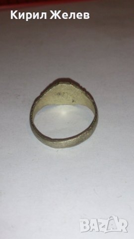 Старинен пръстен сачан над стогодишен с БУКВА Ю - Ръчна ИЗРАБОТКА 59721, снимка 3 - Антикварни и старинни предмети - 28875626