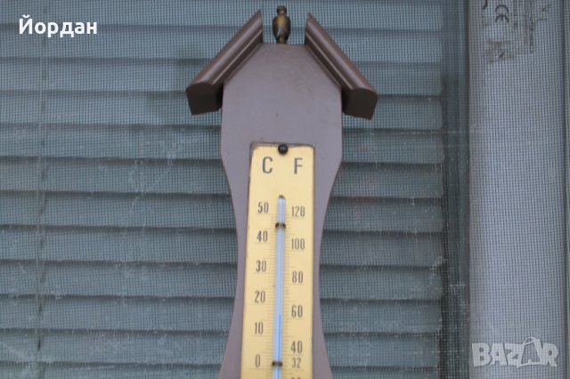 Барометър с термометър , снимка 2 - Други ценни предмети - 40405261