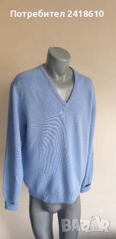 Hermes Paris 100% Cashmere Knit V - Neck Mens Size 56 - XL / 2XL ОРИГИНАЛ! Мъжки кашмирен Пуловер!, снимка 15 - Пуловери - 52257957