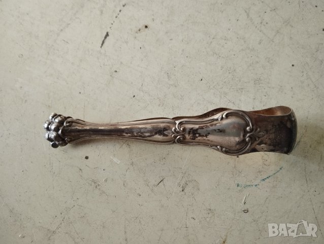 посребрена щипка за лед,захар, снимка 3 - Антикварни и старинни предмети - 42699406